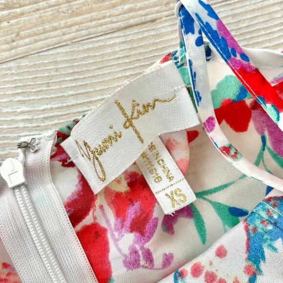 Yumi Kim Cleo Floral V-Neck Maxi‎ Dress | White/Multi Size XS - Picture 3 of 11